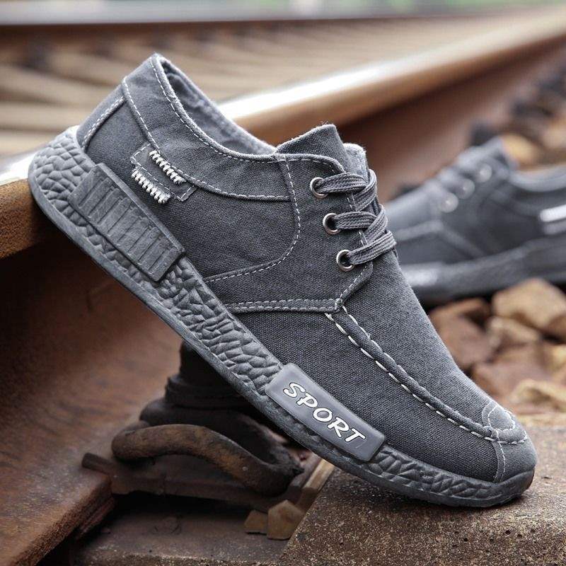 Ice Silk Cloth Shoes Men's 2025 New Summer Breathable Men's Versatile Casual Old North Cloth Shoes Korean Version of Trendy Board Shoes
