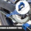 2PCS   Motorcycle Chain Alignment Tool - Heavy Duty Chain Straightener for Dirt Bike/ATV, Adjuster & Repair Kit with Guide
