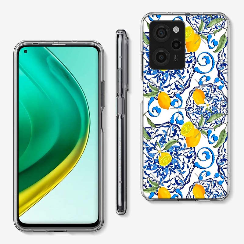 Mediterranean Lemon Cover Phone Case For Xiaomi Poco M8 M7 M6 M4 M3 X7 X6 X4 Pro F7 Ultra M5S Mi 14 14T 15 15T 12T 10T Pro 12S 1