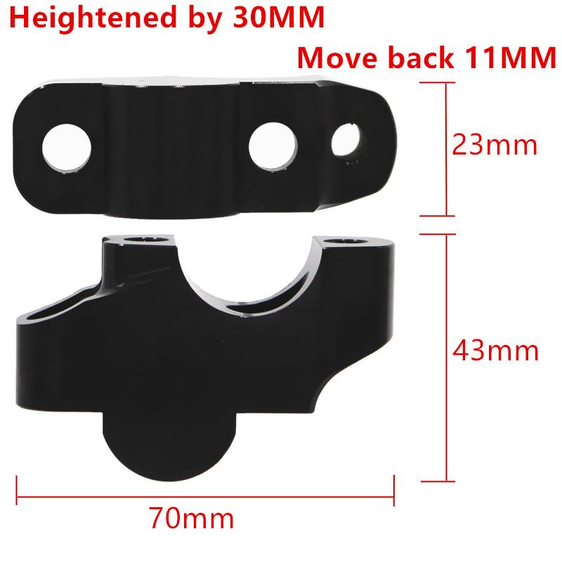 REBEL1100 Motorcycle Handlebar Riser Mount Clamp For Honda CMX1100 Rebel1100 CMX300 500 2017- High Lifter Risers