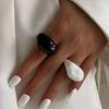 Ingemark Simple Irregular Resin Plastic Finger Rings for Women New Trend 2026 Boho Geometric Rings Aesthetic Party Jewelry Gift