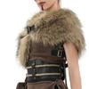 Faux Furs Shoulder Wrap For Gothic Punk And Fantasy Outfits Stylish Cosplay Accessory Theater Costume Shawl