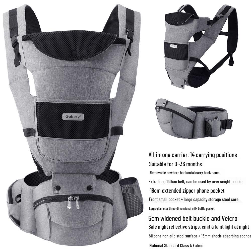 Premium Cross-Border Baby Carrier Waist Stool for Newborns - Horizontal & Front-Facing, Multifunctional Design