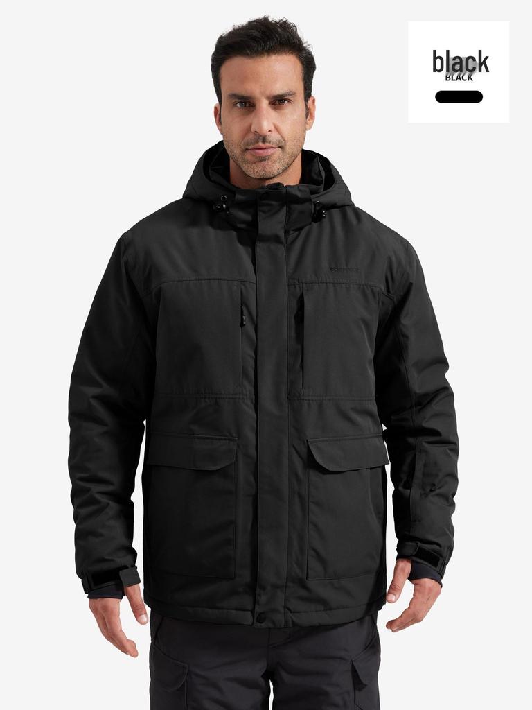 Men's Free Soldier Waterproof Breathable Ski Suit: Seam-Sealed, Professional Cotton Jacket for Outdoor Snowboarding and Skiing