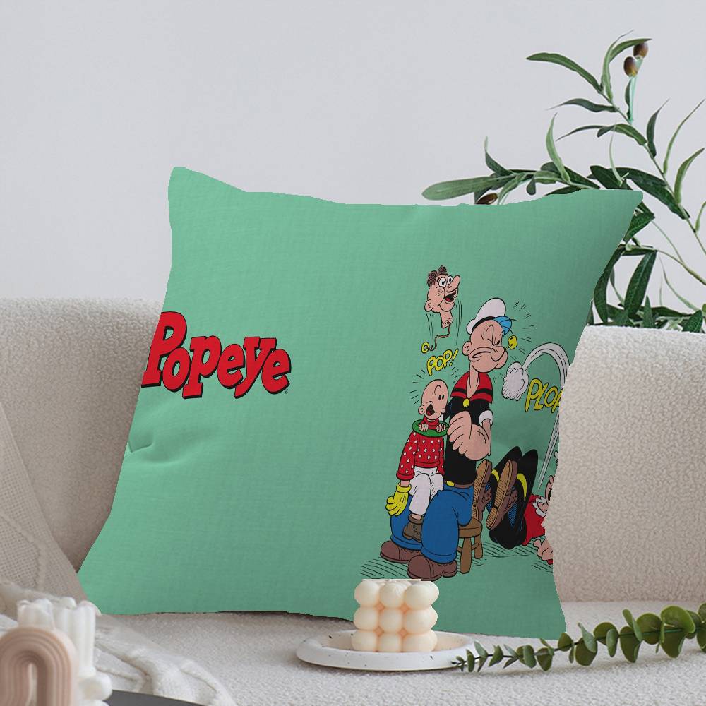P-PopeyeS The S-Sailor Cartoon Cushion Cover Inches Farmhouse Decor Home Throw Pillow Covers for Couch Decorations