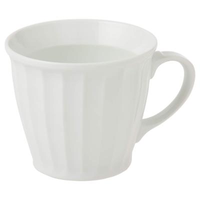 Saikai Pottery Hasami Ware White Porcelain Bamboo Forest Carving Mug 73423