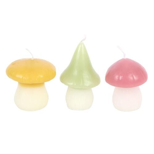 Something Different Mushroom Candles (Pack of 3)