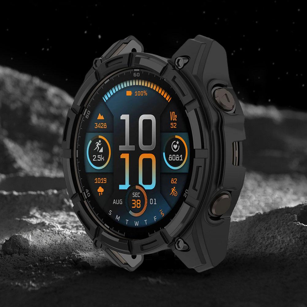 TPU Hollow Case Hollow Protector Shell Protective Cover Shell Samrt Watch Strap Shell for Garmin Enduro 3Smart Watch Accessories