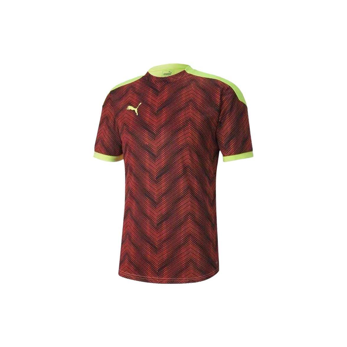 

Puma Color Block Logo Short Sleeve T-Shirt Men Tops Brown 656513-06 XS