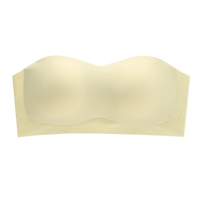Women's Strapless Anti-Slip Seamless Bandeau Bra for Small Chest - Invisible, Thin, and Beautiful Back Design