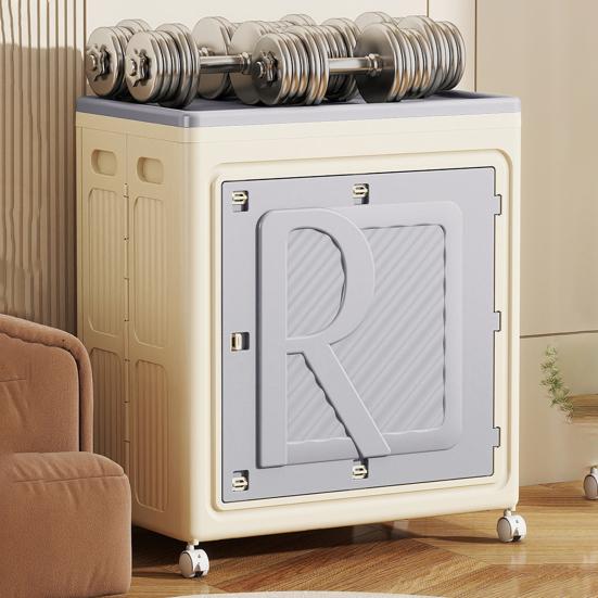 Pojemnik na ubrania z pokrywą, kółkami, dużą pojemnością, podwójnymi drzwiami, składany, na pranie, ubrania, pościel