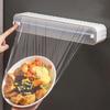 Plastic Food Wrap Cutter Slide Knife Multifunctional Magnetic Suction Wall-mounted Cutting Box Disposable Cling Film Dispenser Kitchen Foil Cutter