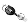 Black Badge Holder PU Leather Name Card Badge Gift ID Card Holder  Business