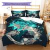 Land of the Lustrous Pattern Bedding,Quilt Set Quilt Cover Pillowcase Home Birthday Gift (1 * duvet cover + 2 * pillowcase, without core)