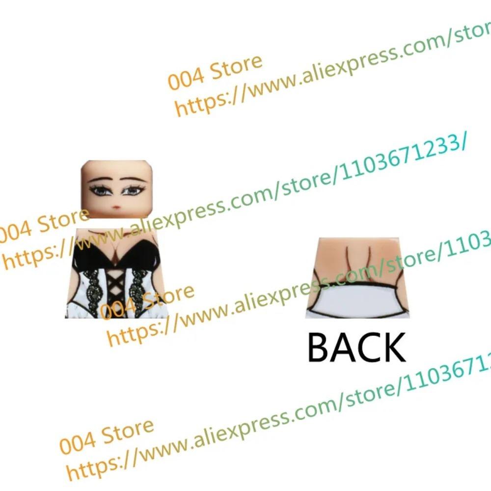 18+ Adult Building Block MOC Anime Action Figure Sexy Model Date Cartoon Swimwear Girl Hair Kit Ornament Toy Gift Collection F31