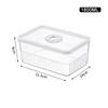 Portable Timeable Refrigerator Storage Box Transparent Kitchen Organizer  Kitchen Supplies