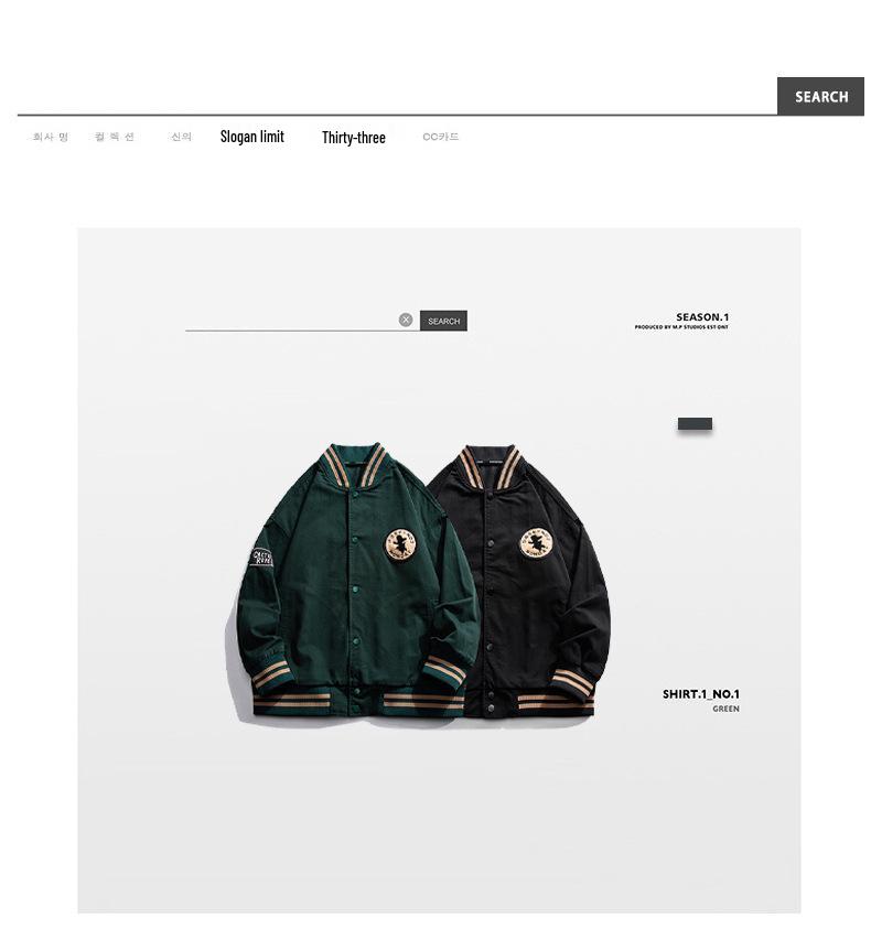 LEE Herren College-Stil Baseballjacke, Trendiger Lockere Passform, Große Größen, 2025 Neuankunft