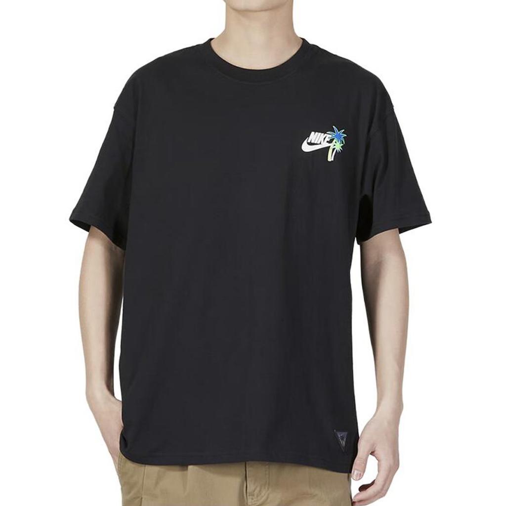 Nike Sportswear Men's Embroidered Graphic Logo T-Shirt Black FB9795-010