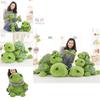 Turtle Plush Toy With Big Eyes Soft Stuffed Animal Pp Cotton For Kids Gift