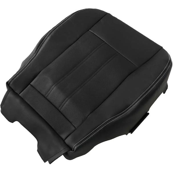 SecosAutoparts Driver or Passenger Side Bottom Replacement Perforated Leather Seat Cover Compatible with Chrysler Town and Country 2011-2016