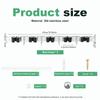 Mop and Broom Organizer Stainless Steel Broom Mop Holder Wall Mounted Strong Broom Mop Holder for Bathroom Kitchen Accessories