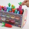 Multifunctional Dinosaur Percussion Toy: Whack-a-Mole, Magnetic Maze, Carrot Pull, Piano