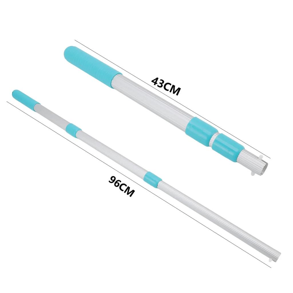 Telescopic Swimming Pool Pole 3-Section For Leaf Skimmer Mesh Rake Net Grip Handle For Spa Pond Swimming Pool Cleaning