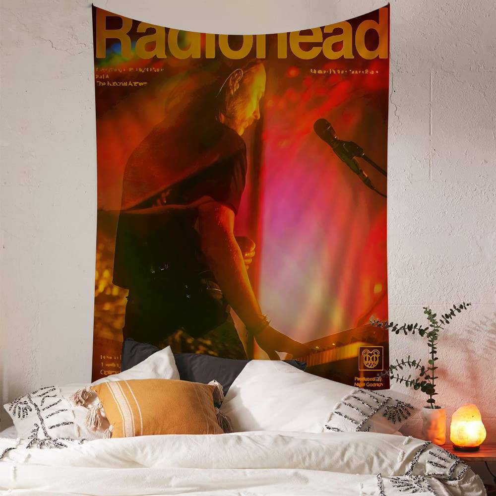 Rock Band R-Radiohead Colorful Tapestry Wall Hanging Bohemian Wall Tapestries Mandala Wall Art Decor
