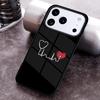 Krankenschwester Herz Krankenpflege Handyhülle für iPhone 17 16 15 Pro Max Air 14 13 12 11 Plus Stoßfeste Capa Hülle