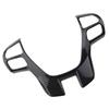 Carbon Fiber Steering Wheel Cover Trim Frame Decorator Sticker Car Accessories For Ford Ranger Everest Endeavour 2015+-M53K