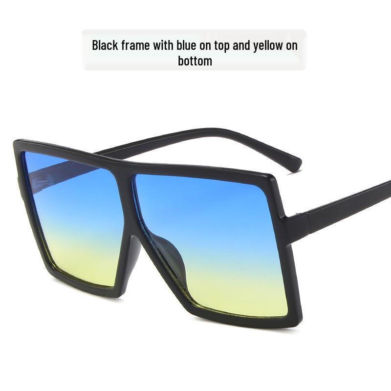 Stylowe Damskie Okulary Przeciwsłoneczne w Kwadratowej Oprawce z Metalowymi Zawiasami - Modny Europejski i Amerykański Design