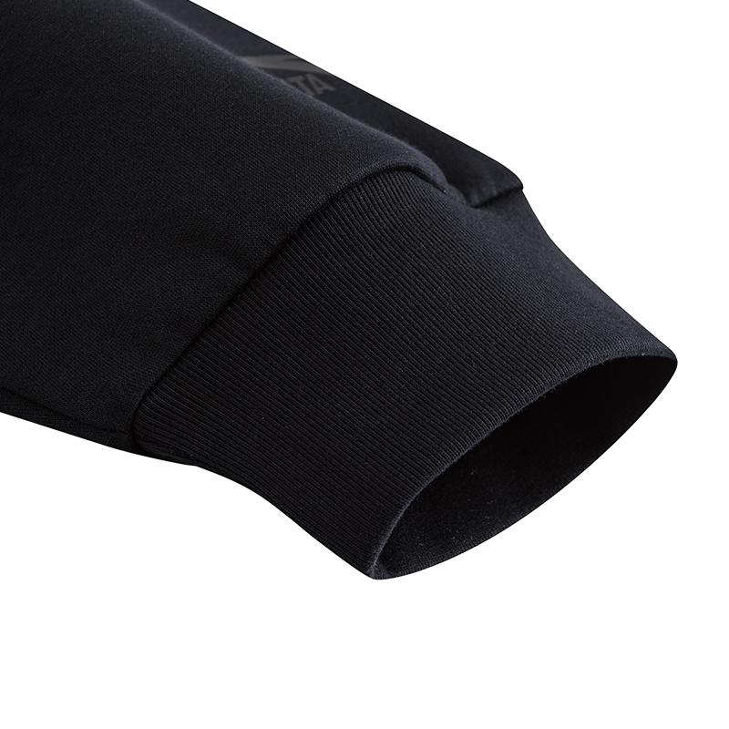 Anta Fleece Trendy Casual Sports Pullover Hoodie Unisex hoodies Black 972618704N-5