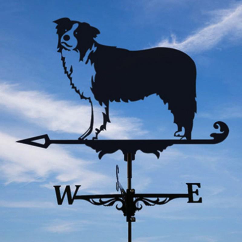 Wetterfahnen-Ornament aus Edelstahl für den Außenhof