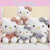 Soft Cat Adorable Plush Toy Doll Cute Bow Design For Collect Gift