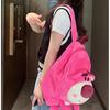 Backpack Lotso Plush Animal Cartoon School Bag Zipper Gift Lightweight Fashion