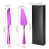 Stainless Steel Cake Knife & Spatula Set - Perfect for Birthdays, Weddings, Baking & More.