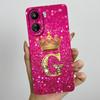 For Xiaomi Redmi 13C 4G Phone Case 13C Crown Initial Letter Silicone Soft Back Cover For Redmi 13C 13 C 4G Poco C65 Coque Capa