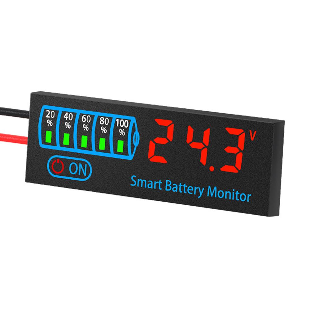 ABS Material Battery Power Display LED Voltage Indicator Voltage Alarm
