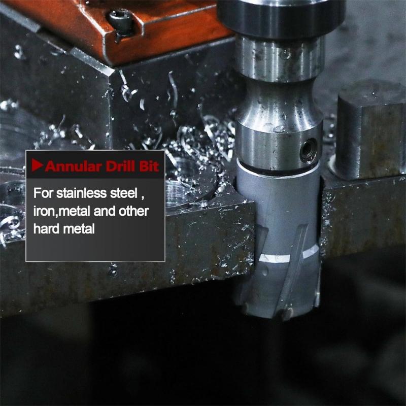 Annular Cutter For Stainless Steel Hard Metals 2 Inch Cutting Depth 1-3/8 Inch Diameter Drill Press Machine Compatible