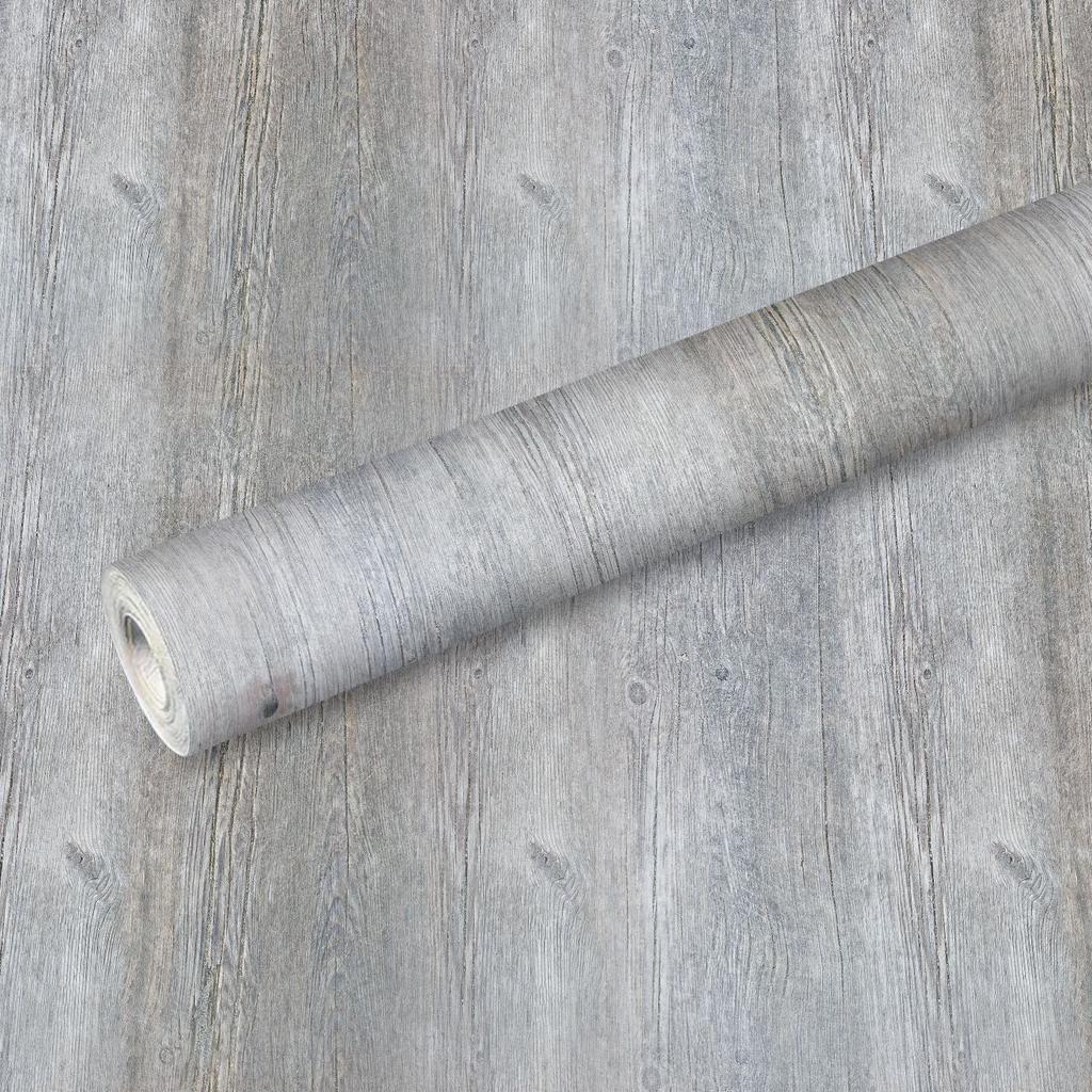 Nordic Natural Wood Grain Wallpaper - Self-Adhesive PVC Wall Stickers - Waterproof Seamless Splicing Mural for Kitchen Bathroom Home Renovation