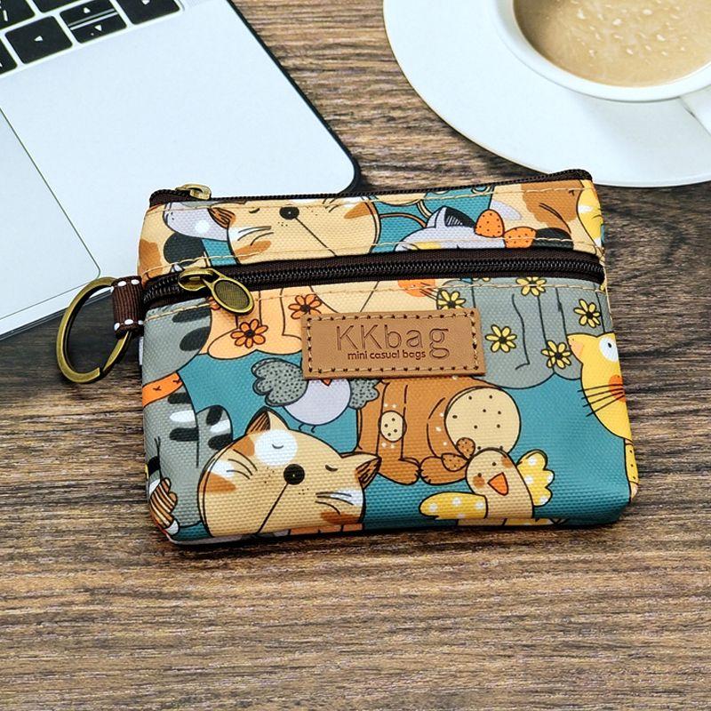 

Милый многослойный кошелек для мелочи для девочки-подростка, ультратонкий, маленький Cats