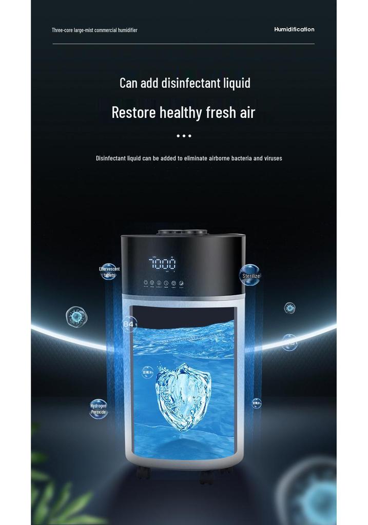 18L Smart Ultrasonic Floor-standing Humidifier for Home & Industrial Use