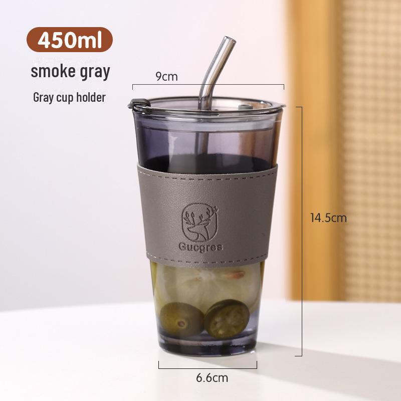 

Высококачественная стеклянная кружка с соломинкой и логотипом - стильный сувенир в бамбуковом дизайне 350-450ml