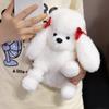 1Pcs Stuffed Doggy Cute Fluffy Plush Pet Room Decor Realistic Sitting Poodle Pug Puppy Plush Toys Children Birthday Gift