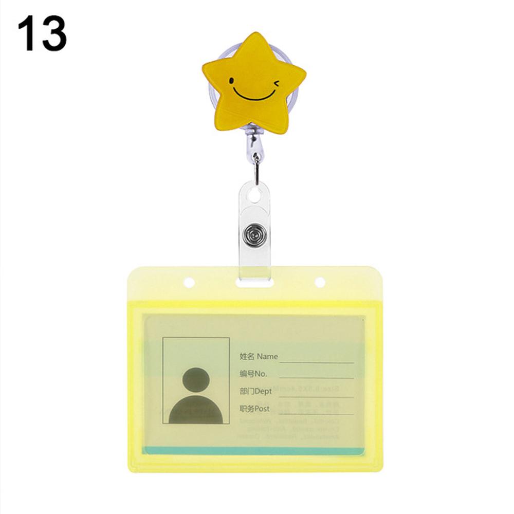 Card Holder Clip Aluminum ID Card Retractable Badge Name Card Holder Nurse Doctor ID Badge Holder