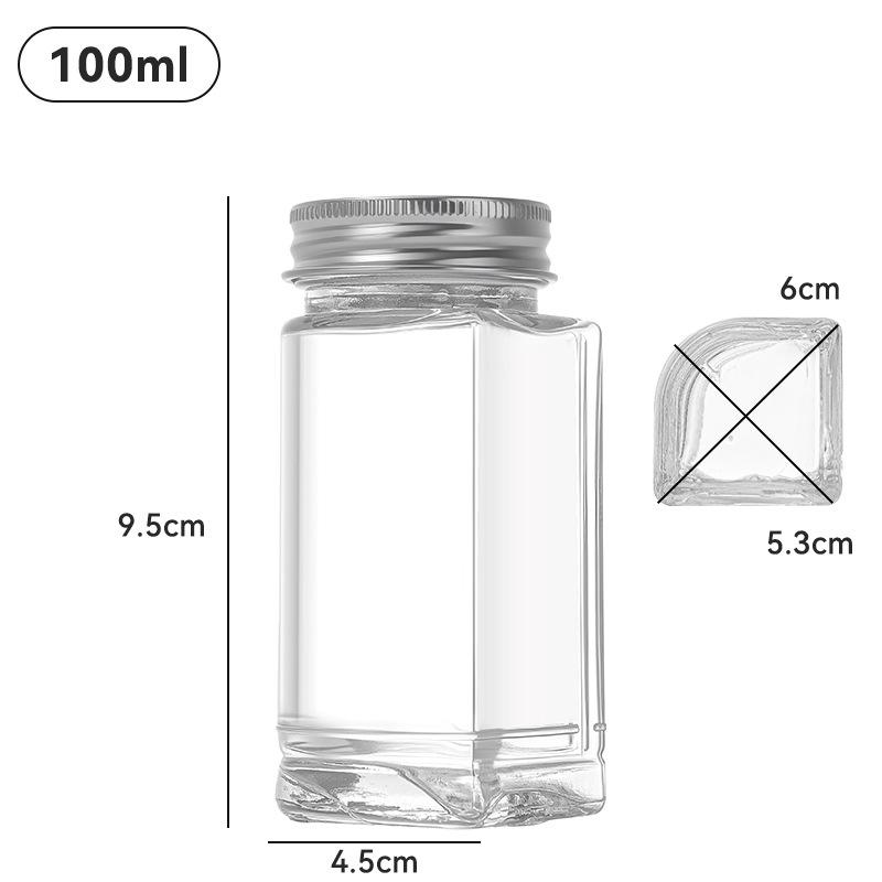 Popular Four-in-One Multifunctional Glass Storage Jars for Kitchen Seasonings