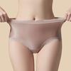 Big Size Lady Summer Sexy Pure Desire Lace Silk Pure Cotton Crotch High Waist Triangle Briefs