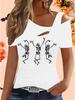 Women's Loose  Halloween and Christmas Gift Tops Blouse Shirt