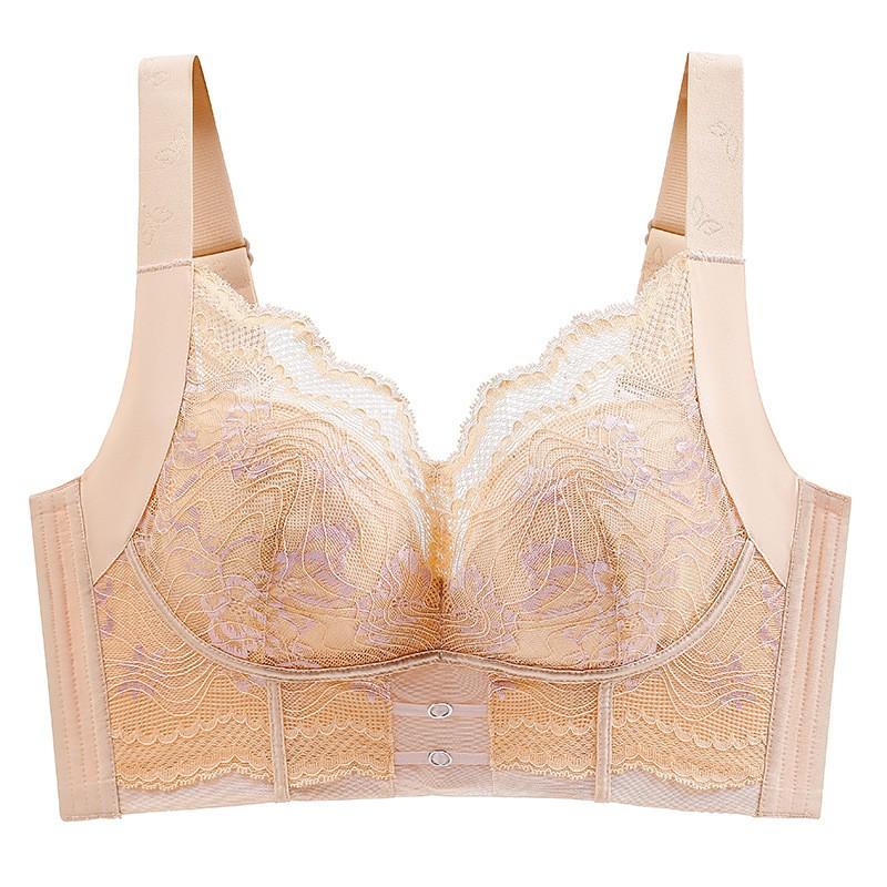 Plus Size Full Cup Bra Bust Lace Trim Minimizer Side Support Womens Lingerie