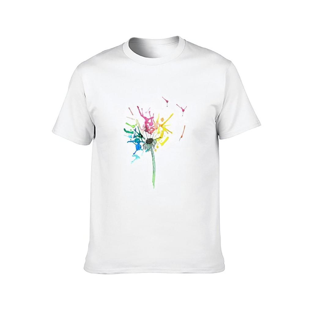 Pusteblume Kunterbunt T-Shirt T Shirts for Man Slim Fit T Shirt Man Designer T-Shirt